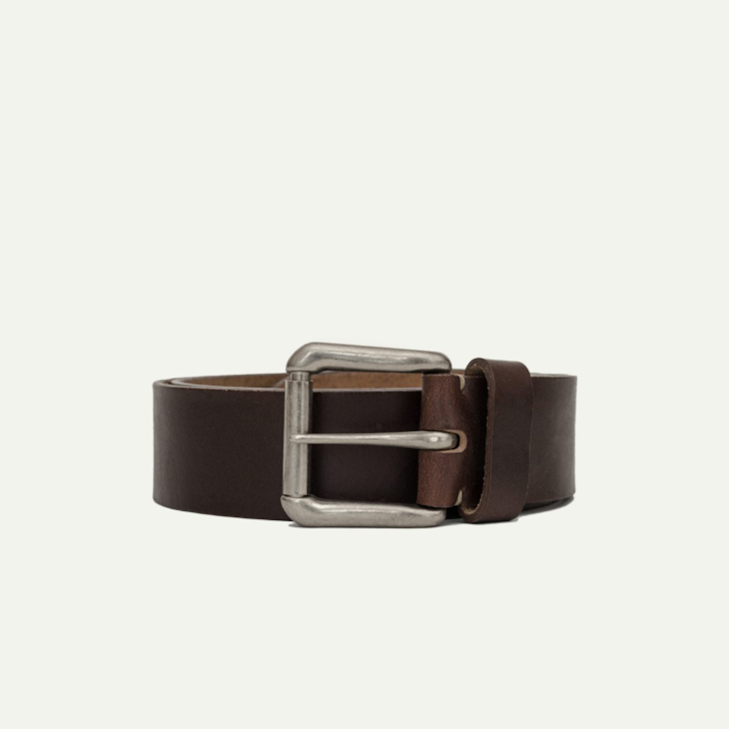 Roller Buckle Belt - Brown Chromexcel - Made in U.S.A. by Oak Street Bootmakers - View 1