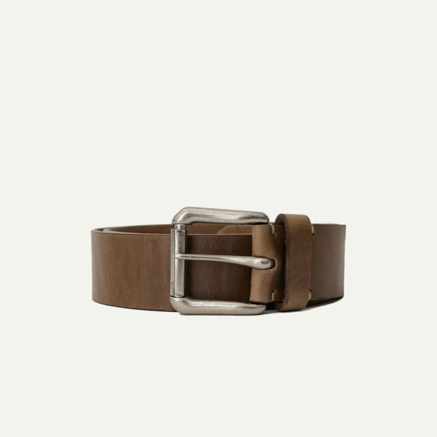 Roller Buckle Belt - Natural Chromexcel - Made in U.S.A. by Oak Street Bootmakers - View 11