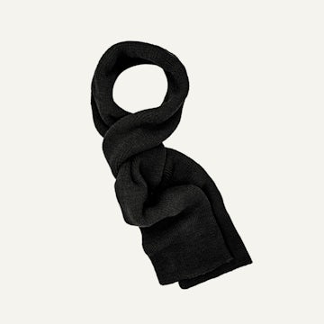 1975 NATO Marine Scarf - Operator Black Merino Wool Knit