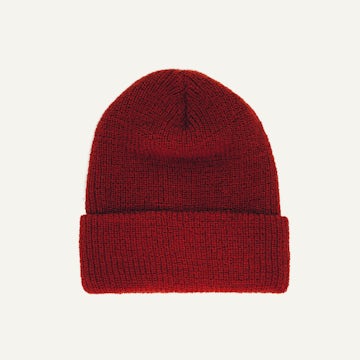 1975 NATO Watch Cap - Signal Red Wool Knit