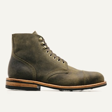 Cap-Toe Field Boot - Olive Teton Stag