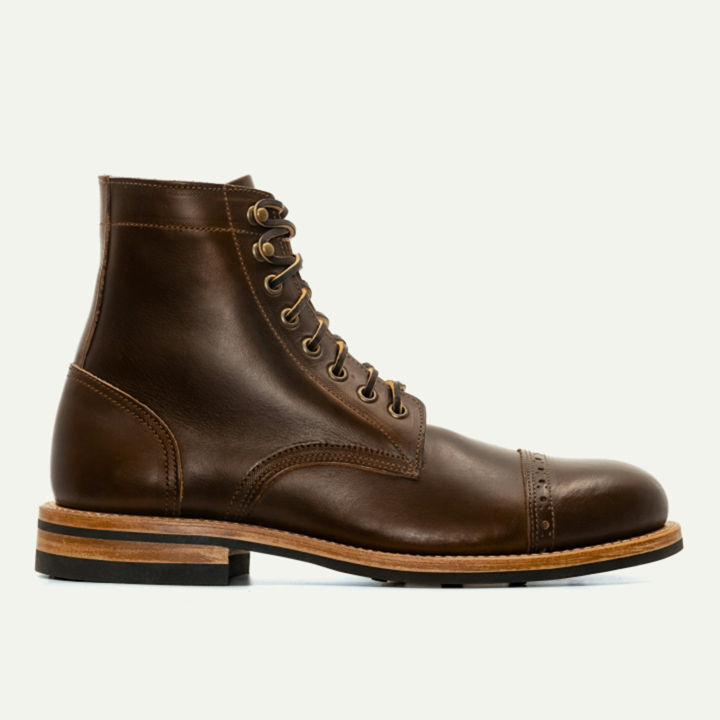 Cap-Toe Trench Boot - Brown Chromexcel