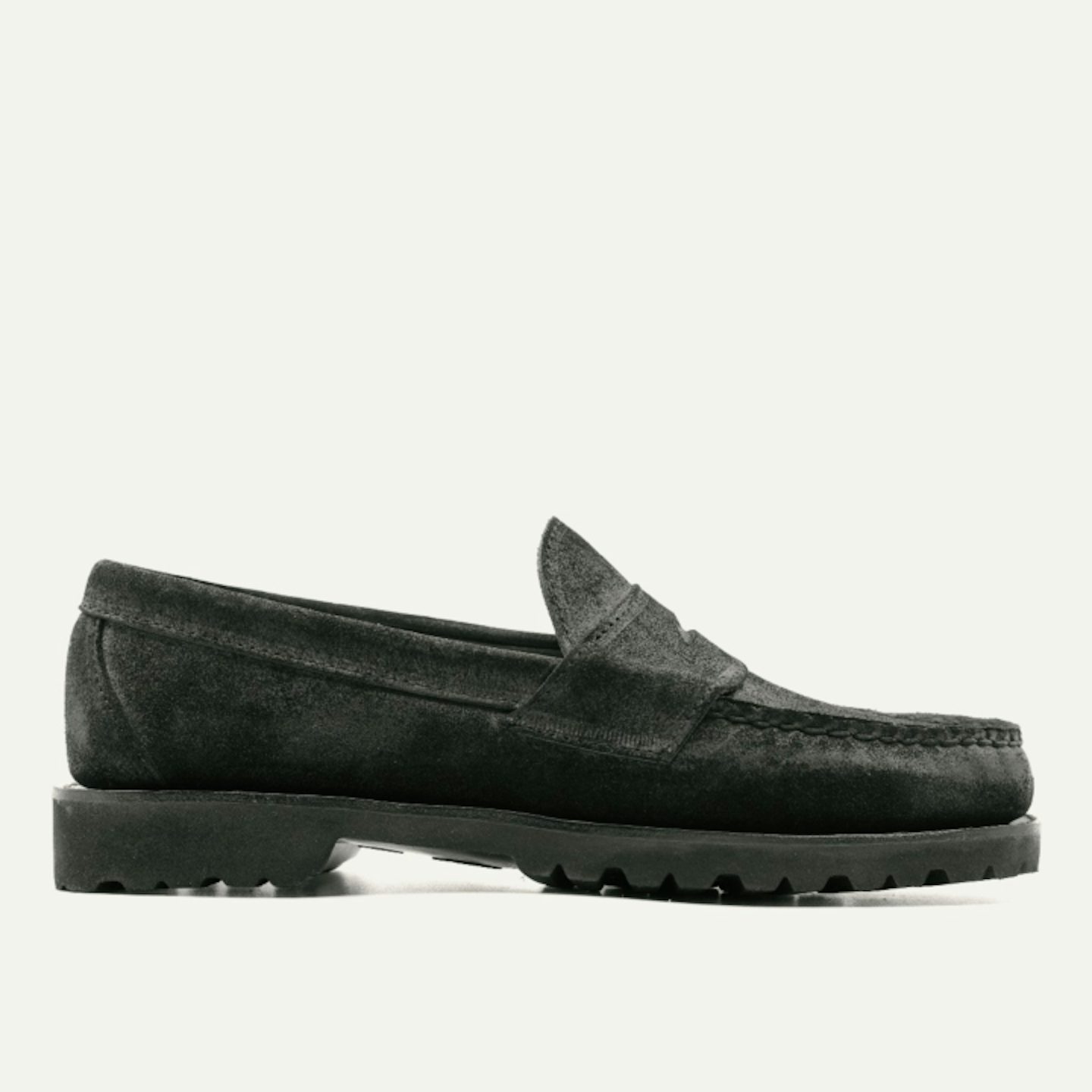 Waxed Nero Roughout Leather | Oak Street Bootmakers