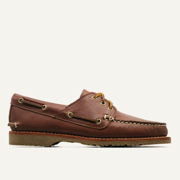 Triple Crown Boat Shoe - Brown Glacé Latigo