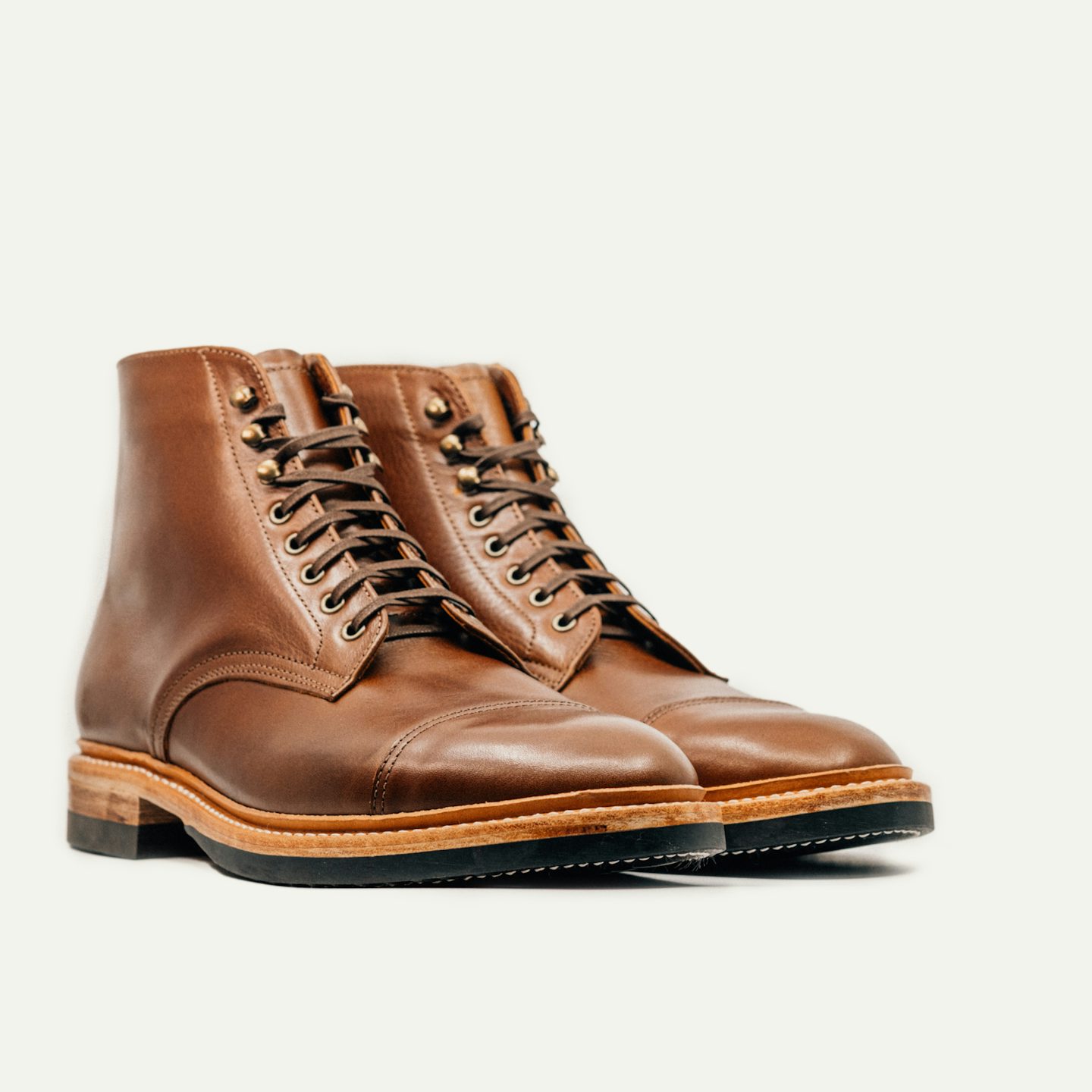Cap-Toe Lakeshore Boot - Whisky Classic Calf, Vibram 705 Half Sole with  Deadstock Cat's Paw Twin-Grip Heel - Made in USA