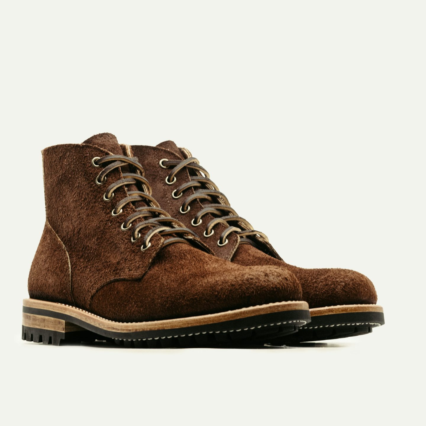 Field Boot - Black Walnut Stampede Roughout, Commando Sole - Made