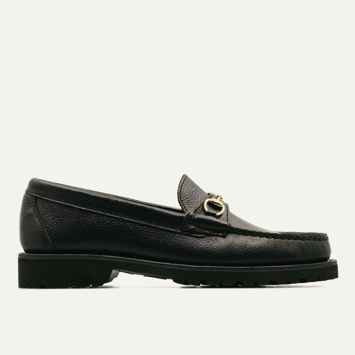 Lug Bit Moc - Horween Black Scotch Grain Chromexcel, Oak Street Bootmakers, $262.4