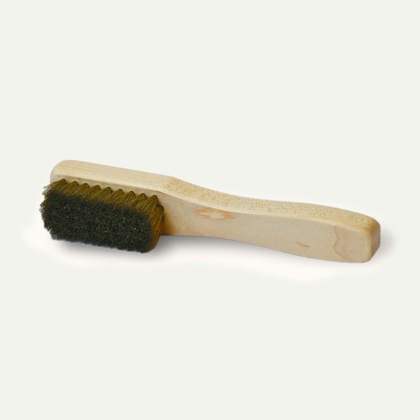 American Maple Suede Brush - Tufted Brass Bristles - Made in USA