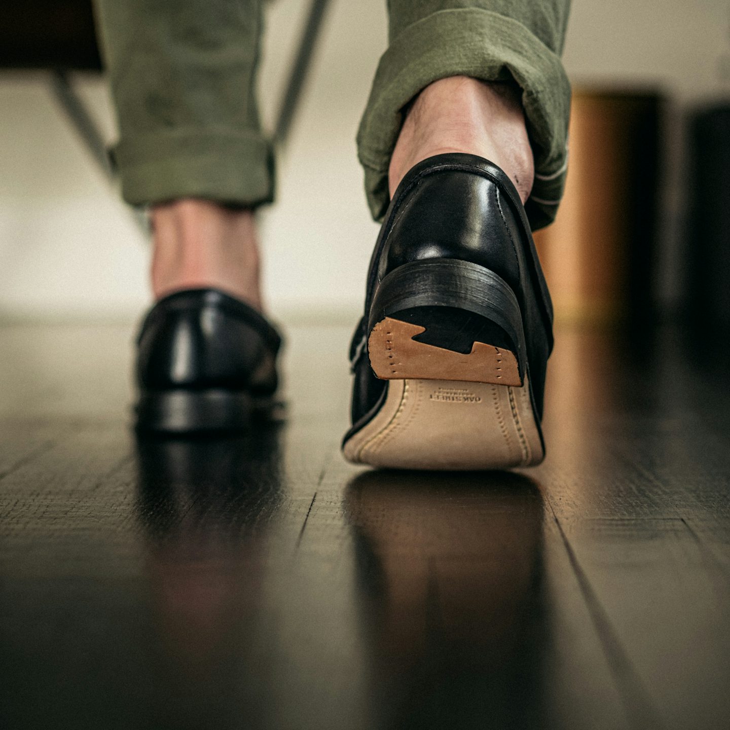 Oak Street Bootmakers 黒 ローファー 27cm Bit Loafer - Black Latigo, Leather Sole with Dovetail