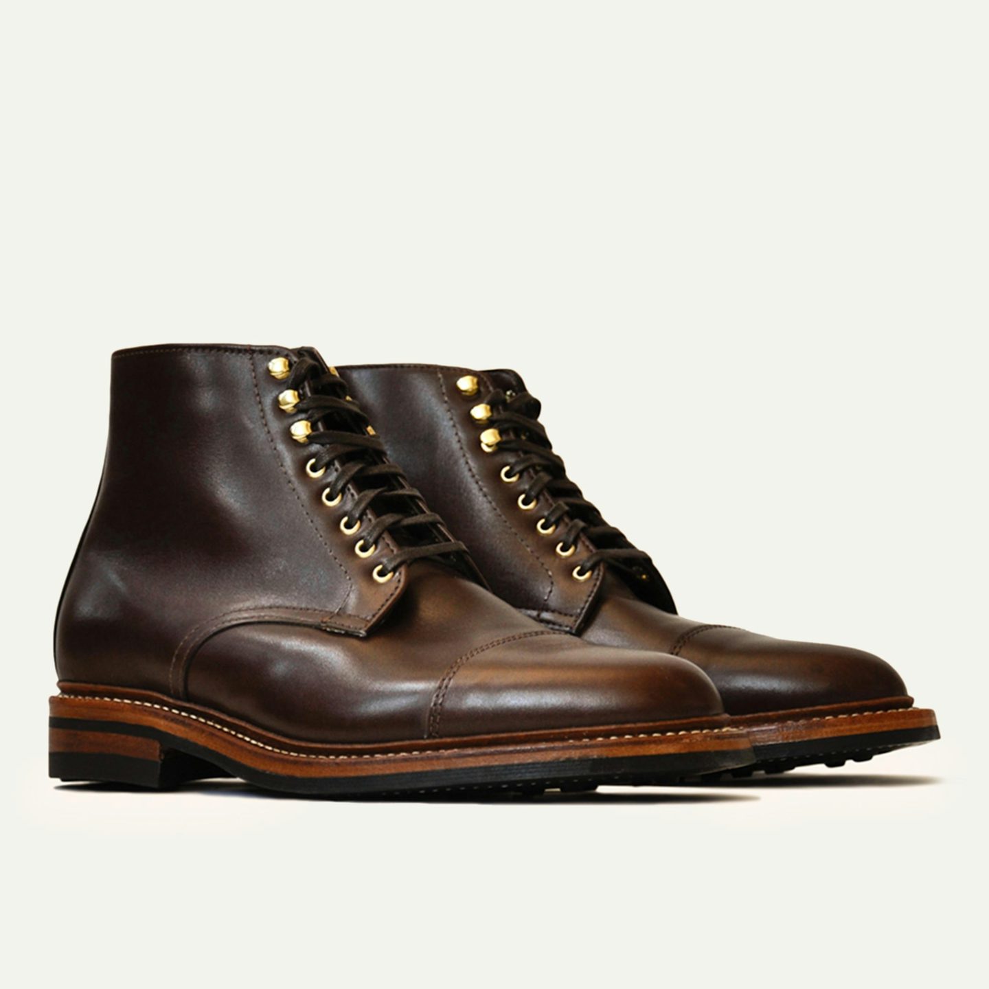Cap-Toe Lakeshore Boot - Chocolate French Calf, Dainite Sole