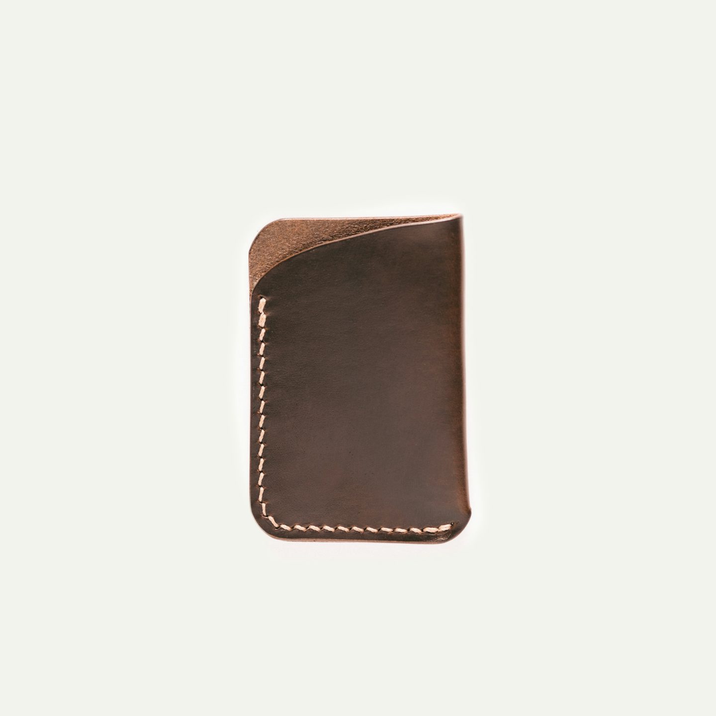 『Hollywood Wallet BROWN』 Card Wallet - Brown Chromexcel - Made in USA | Oak Street Bootmakers