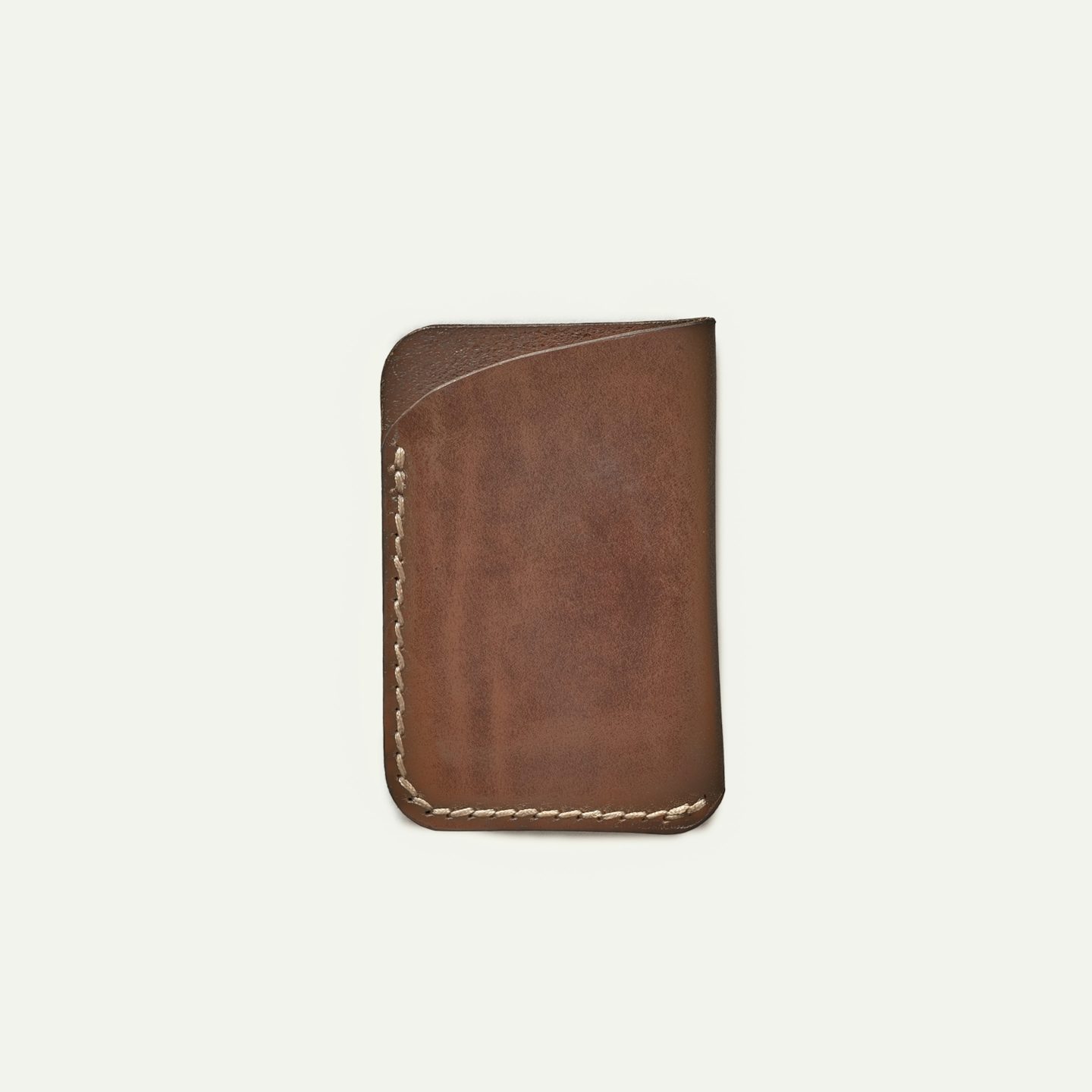 『Hollywood Wallet BROWN』 Bifold Leather Wallet with Side Flap in Brown