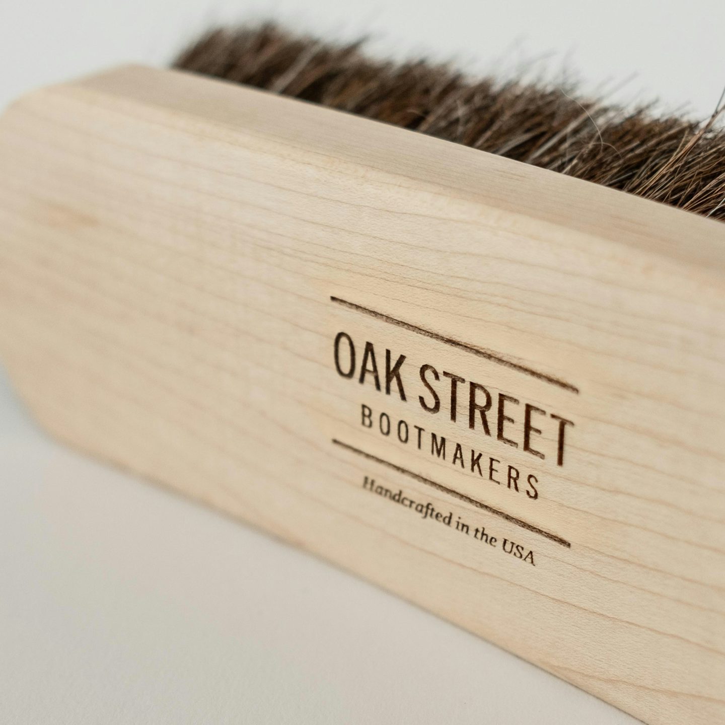 Essential American Shoe Brush - 100% Horsehair Bristles - Made in U.S.A. by Oak Street Bootmakers - View 4