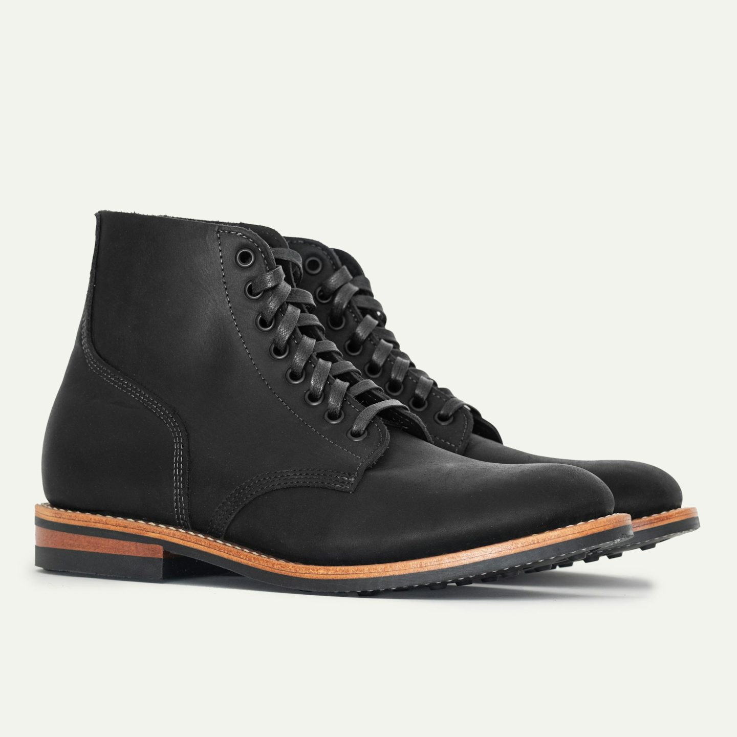 Field Boot - Black Oil Tan, Dainite Sole - Made in USA with