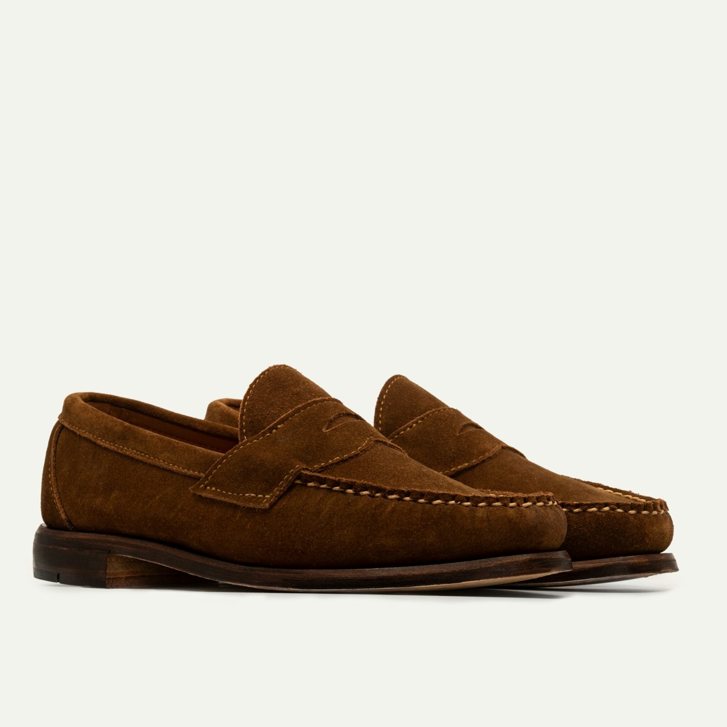 Penny Loafer - Snuff Repello Suede, Leather Sole with Dovetail 