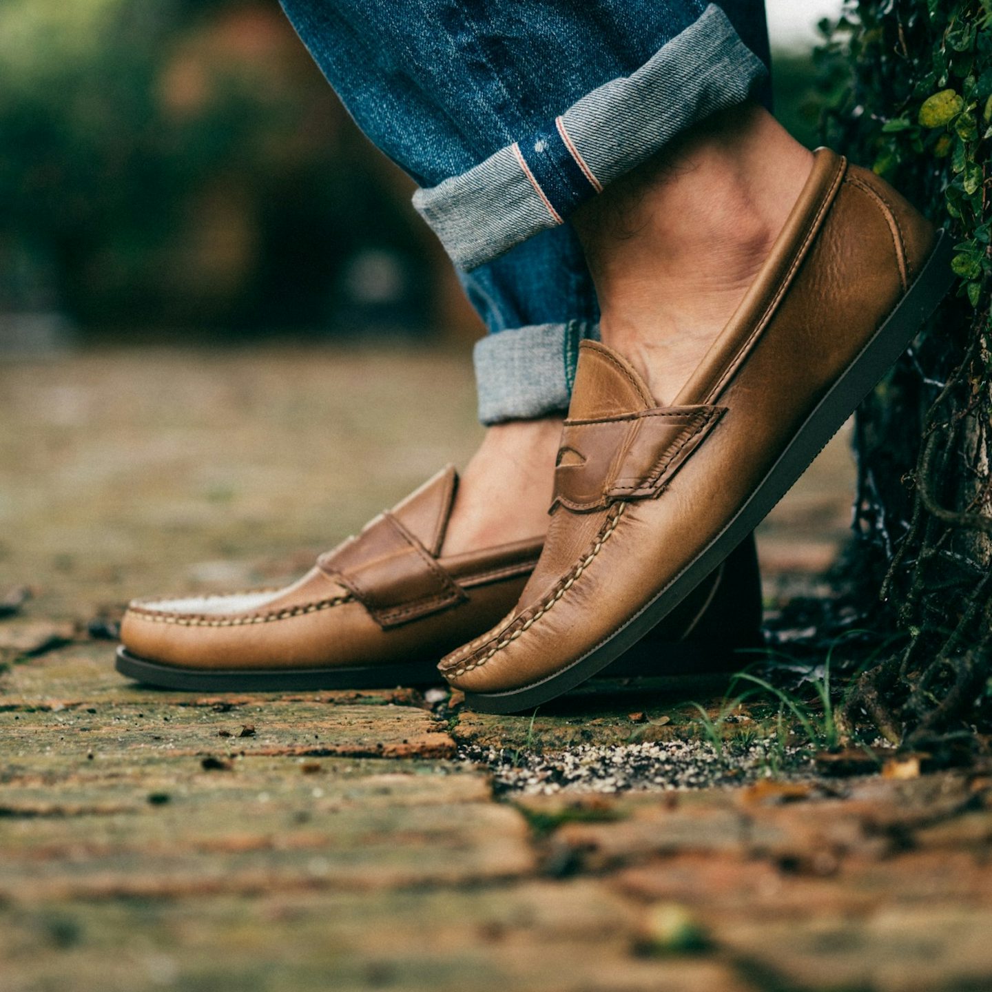Penny Moc - Natural Chromexcel, Camp Sole - Made in USA | Oak