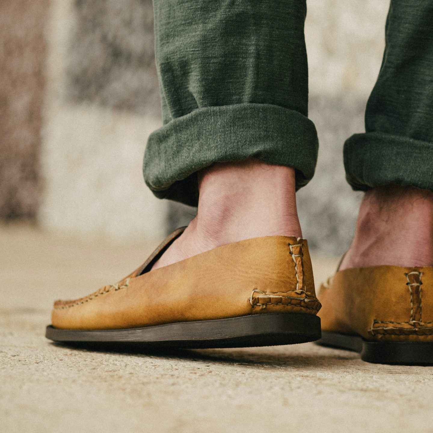 Slip Moc - Natural Chromepak, Camp Sole - Made in USA | Oak Street