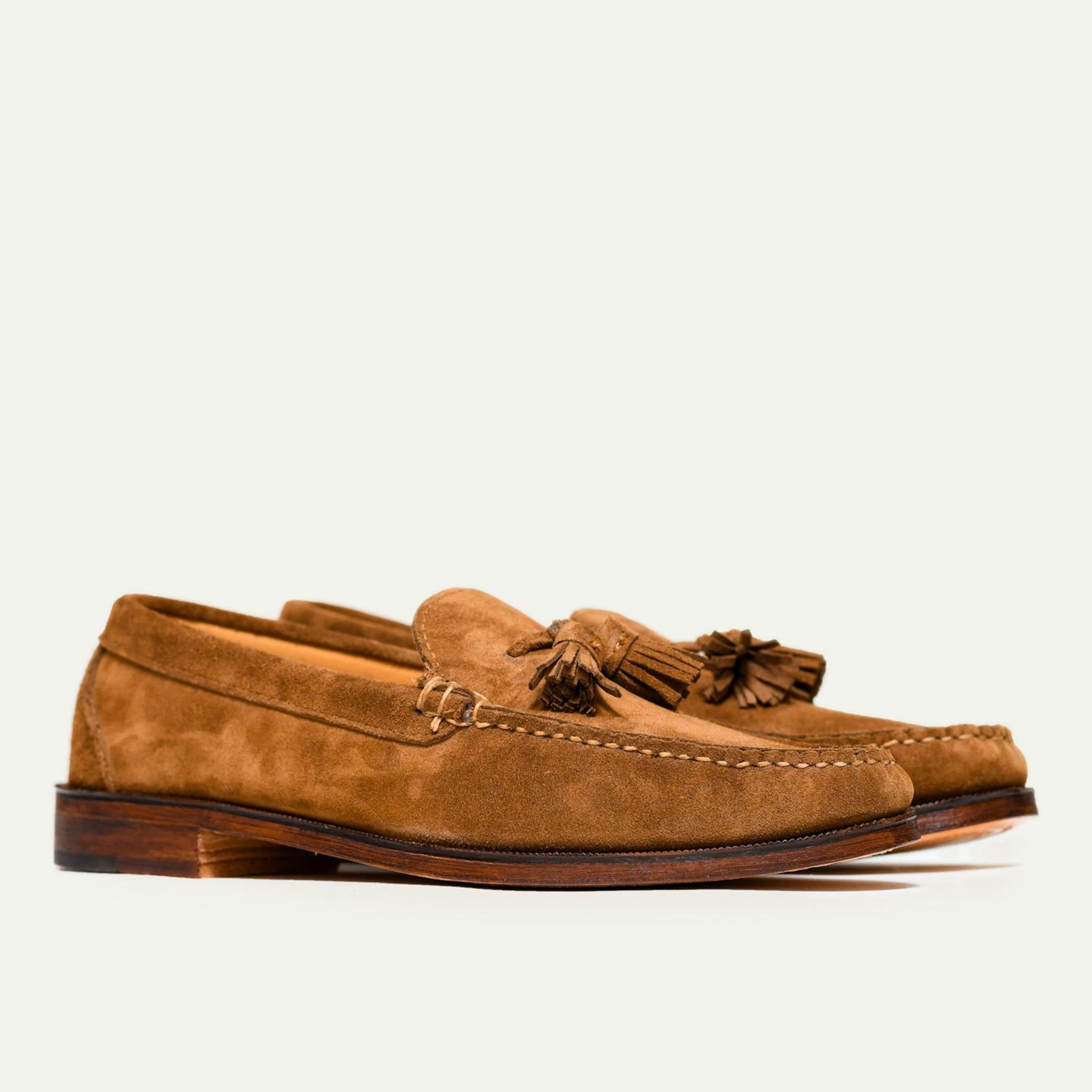 Tassel Loafer - Snuff Janus Suede, Leather Sole with