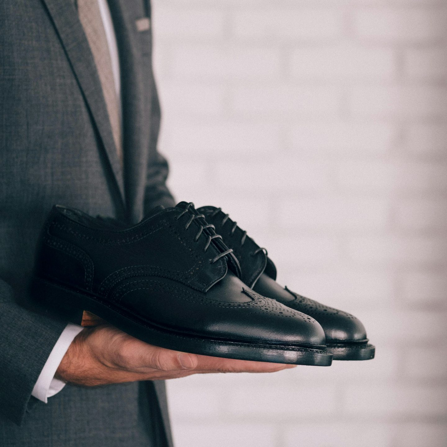 Wingtip - Black Chromexcel, Double Leather Sole - Made in USA with