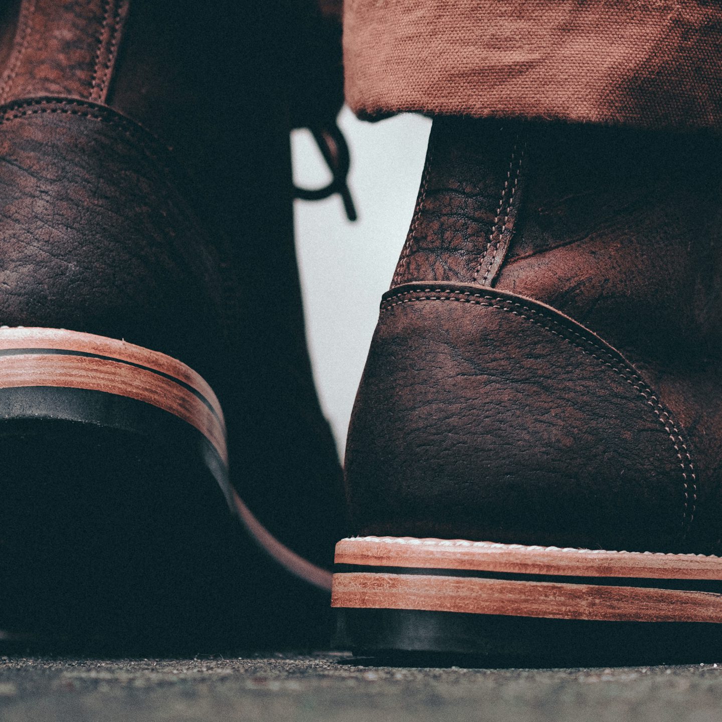 Trench Boot - Snuff Waxed Kudu, Dainite Sole - Made in USA | Oak