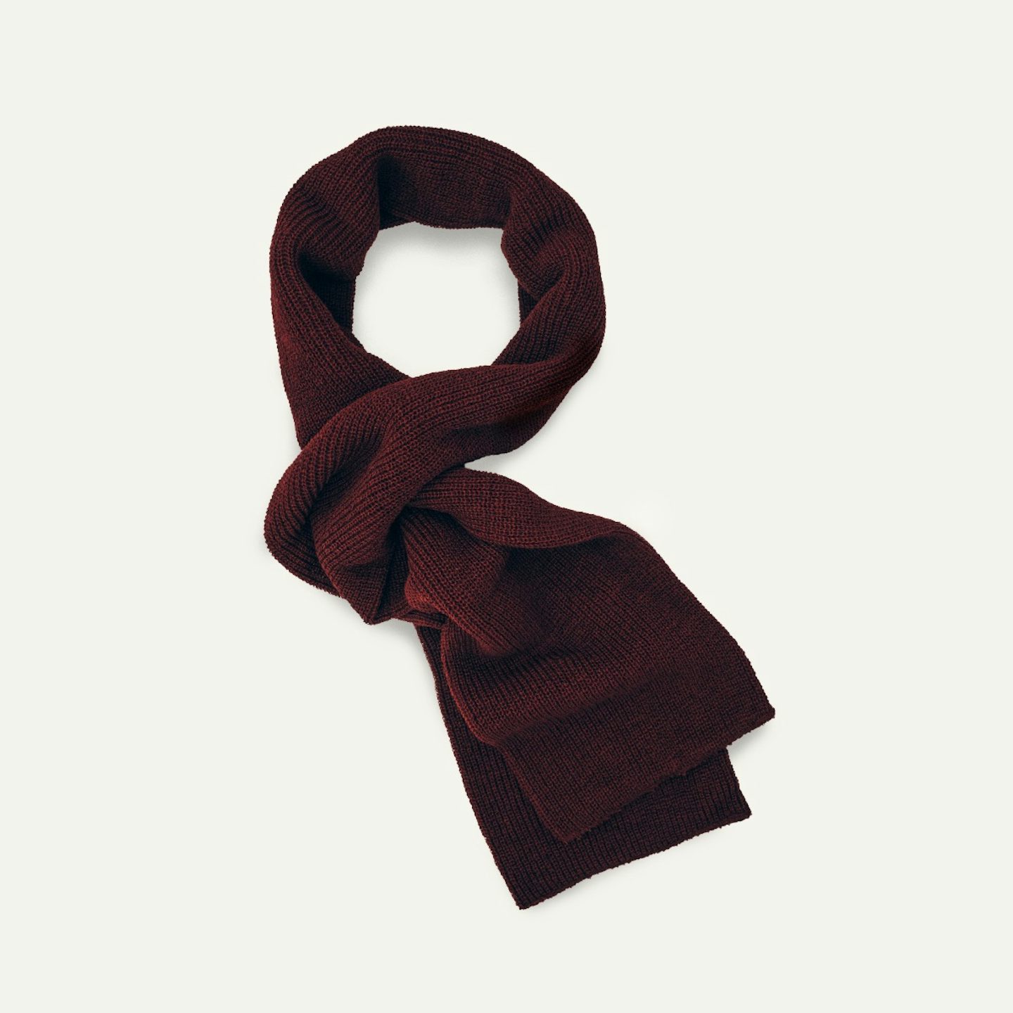 1975 NATO Marine Scarf - Burgundy Wool Knit, Oak Street Bootmakers, $64