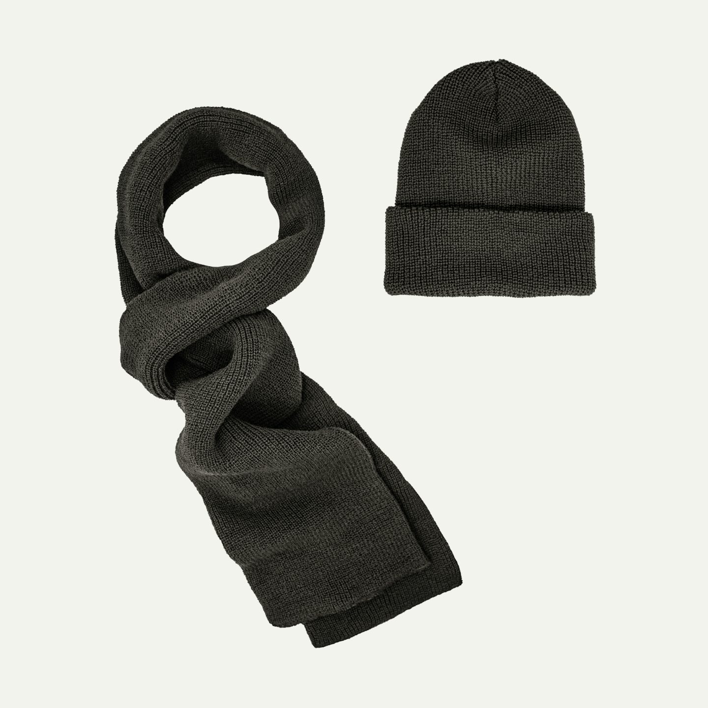 1975 NATO Watch Cap + Marine Scarf - Covert Gray Merino Wool Knit, Oak Street Bootmakers, $0