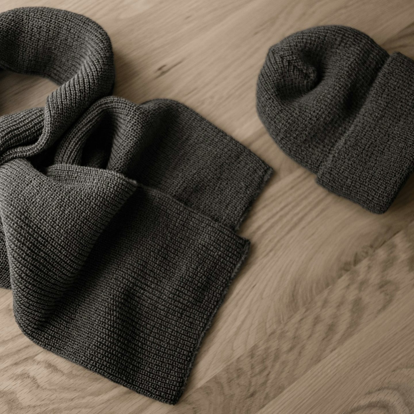 1975 NATO Marine Scarf - Operator Black Merino Wool Knit by