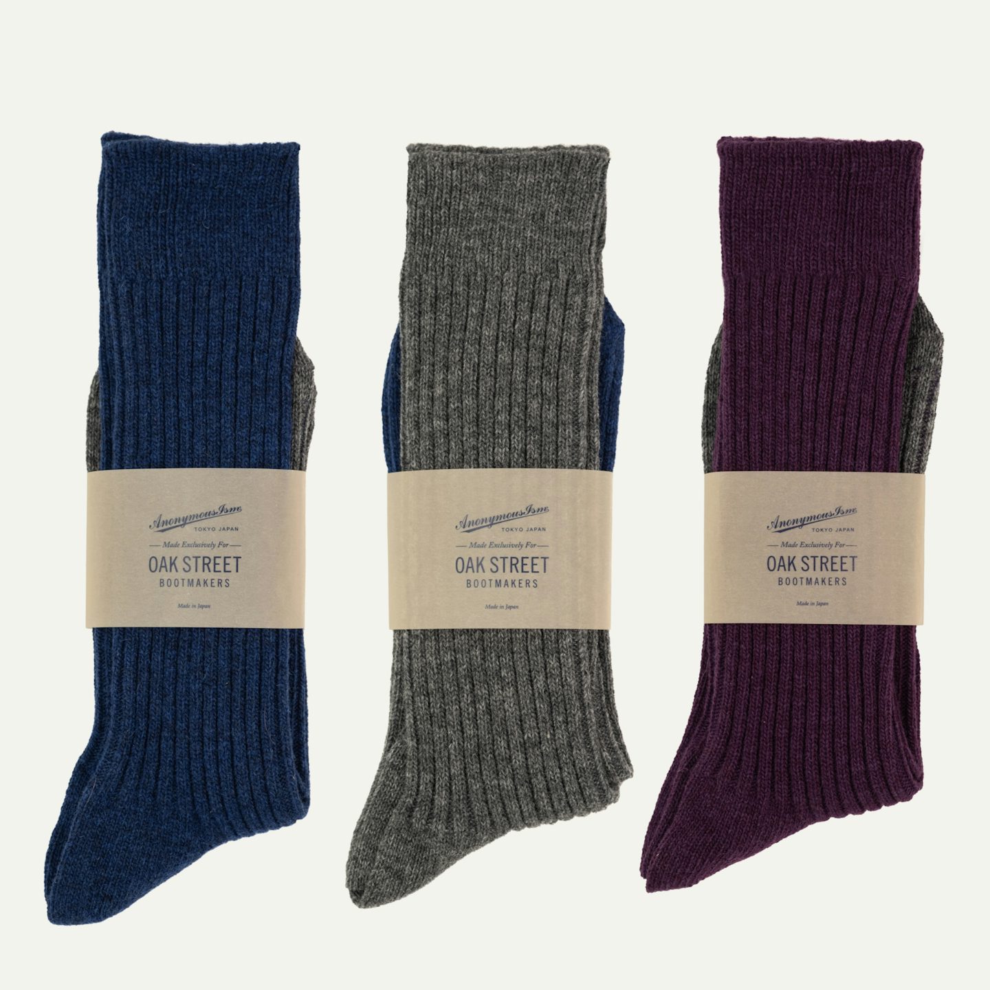 Vulgarity downpour The sky Anonymous ISM Crew Socks - Cashmere Wool Bundle - Made in Japan | Oak  Street Bootmakers