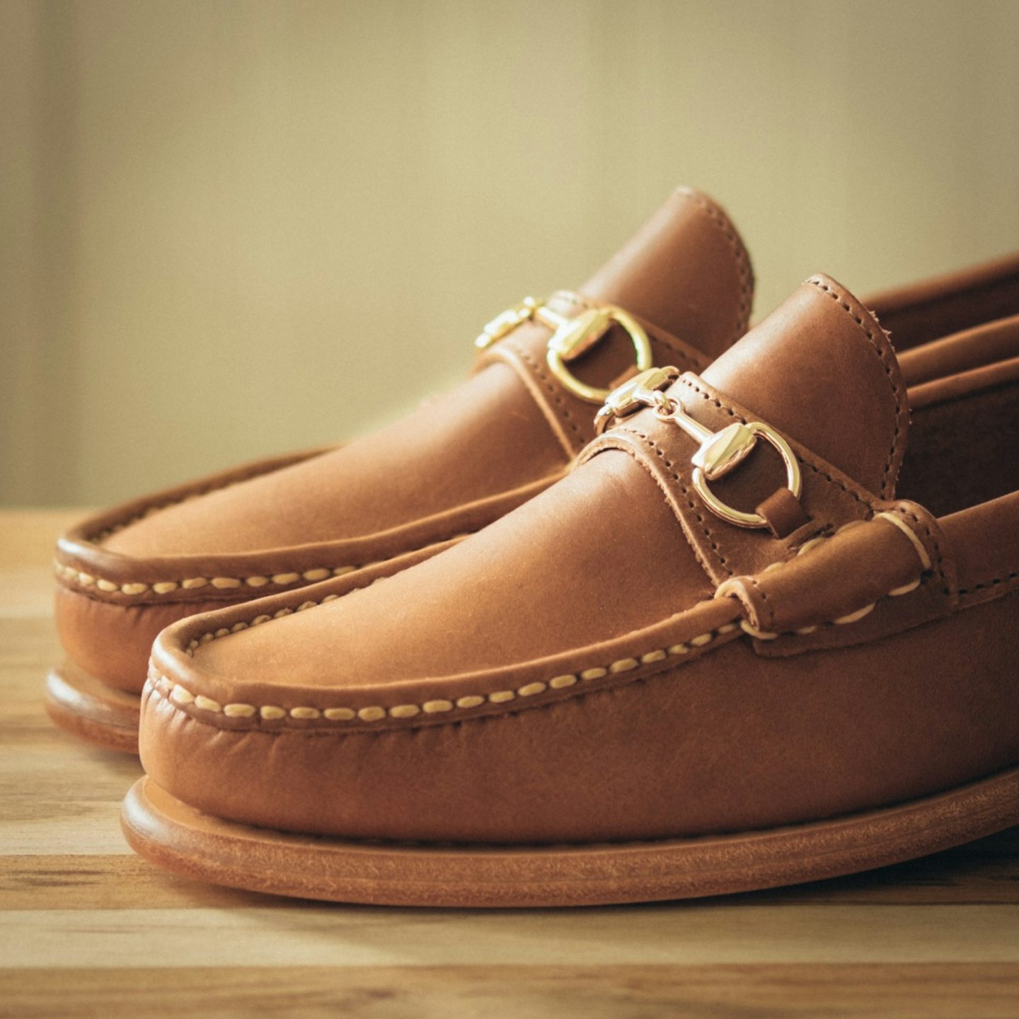 Bit Loafer - Natural Chromexcel, Leather Sole with Dovetail