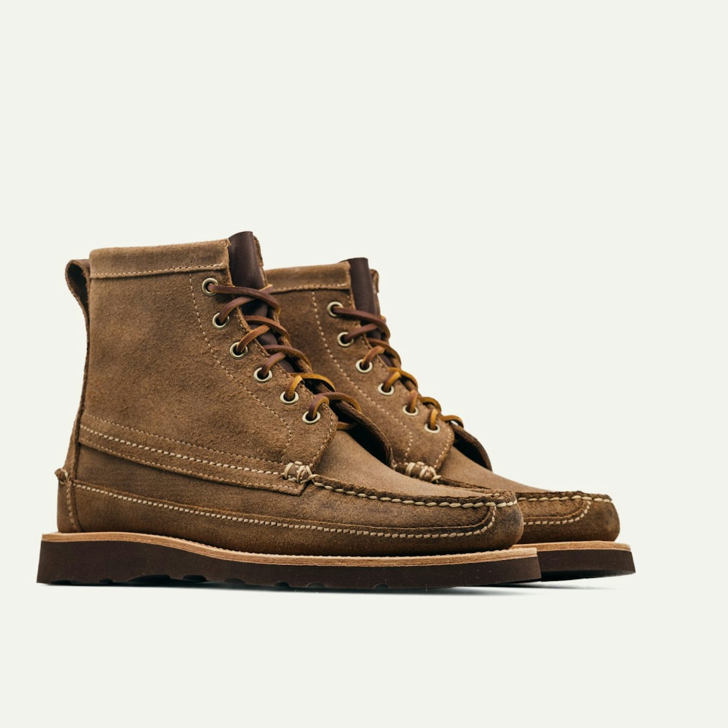 ベース A.S.P. GEAR CROSSAMP VINTAGE Camp Boot - Horween Natural Chromexcel Reverse, Vibram Christy