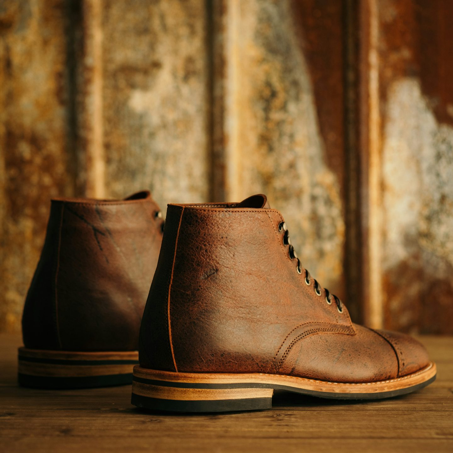 Cap-Toe Lakeshore Boot - CF Stead Truffle Naked Kudu, Dainite