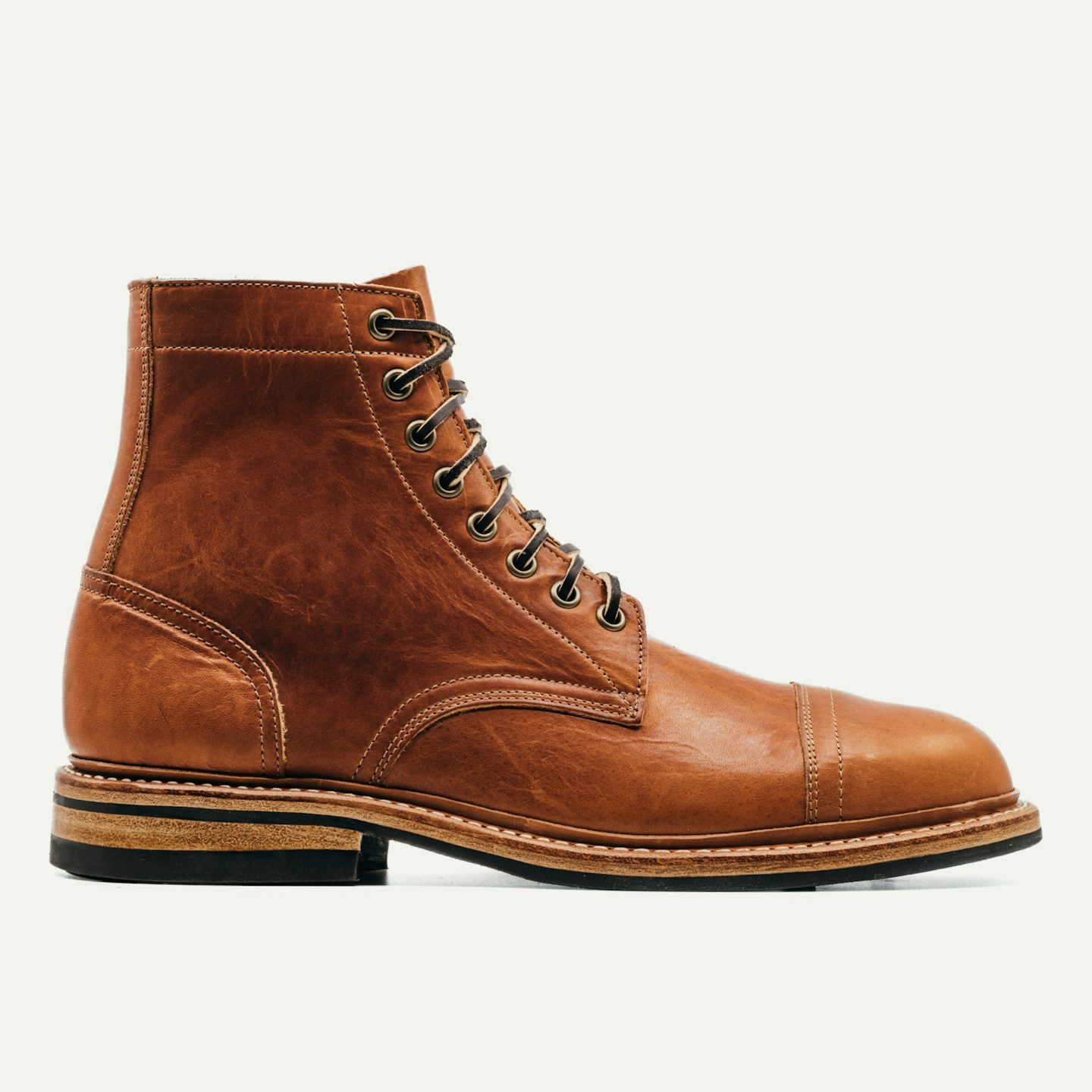 Cap-Toe Trench Boot - Horween English Tan Dublin, Oak Street Bootmakers, $0