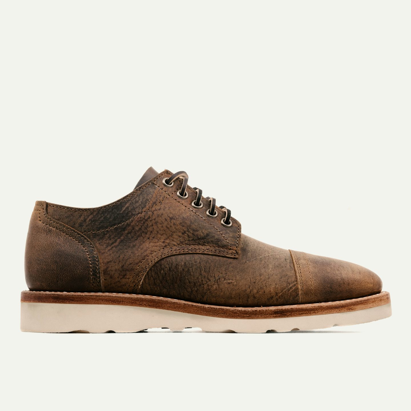 Cap-Toe Trench Oxford - Gallun Cognac Teton Stag, Oak Street Bootmakers, $0