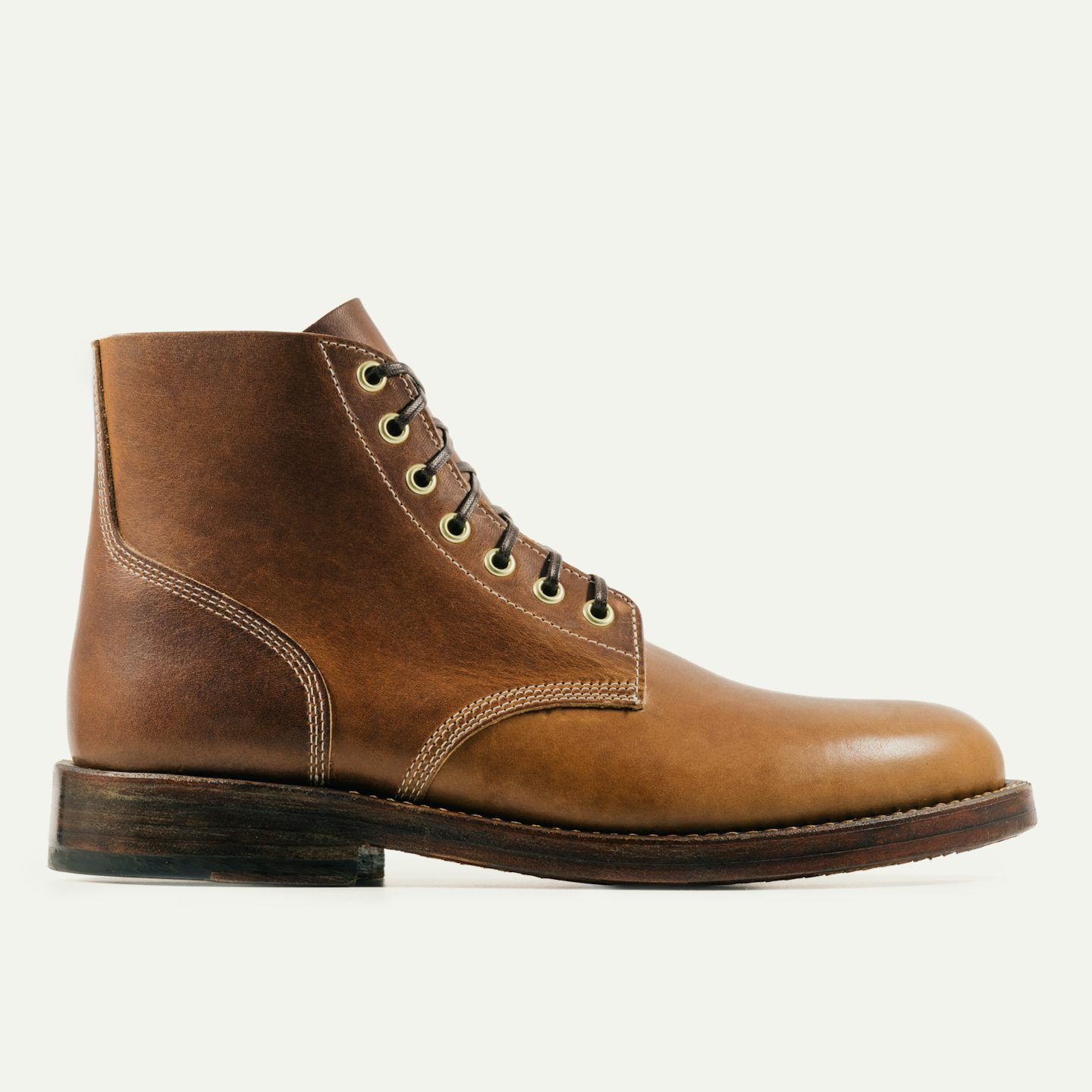 Field Boot - Horween Teacore Brown Cypress Leather, Oak Street Bootmakers, $518