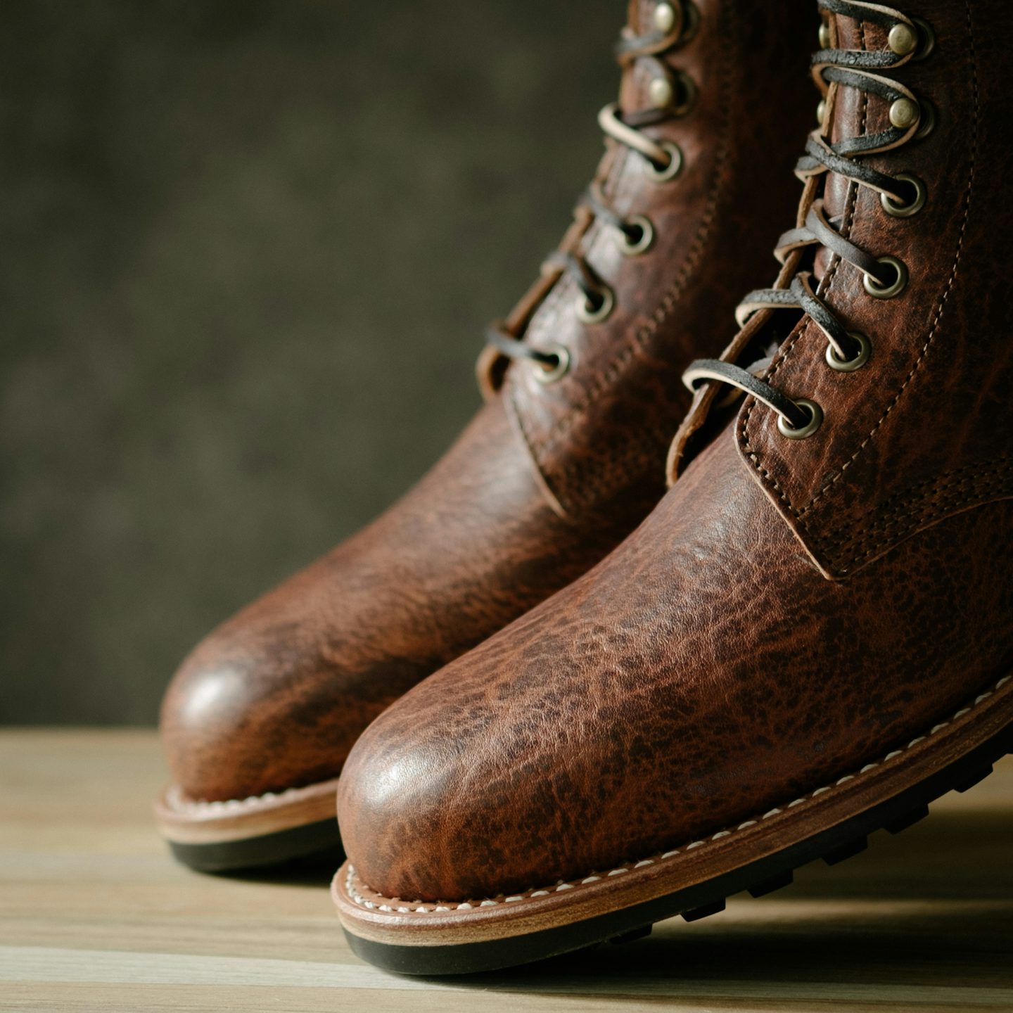 Field Boot - Badalassi Cognac Ness, Commando Sole - Made in USA