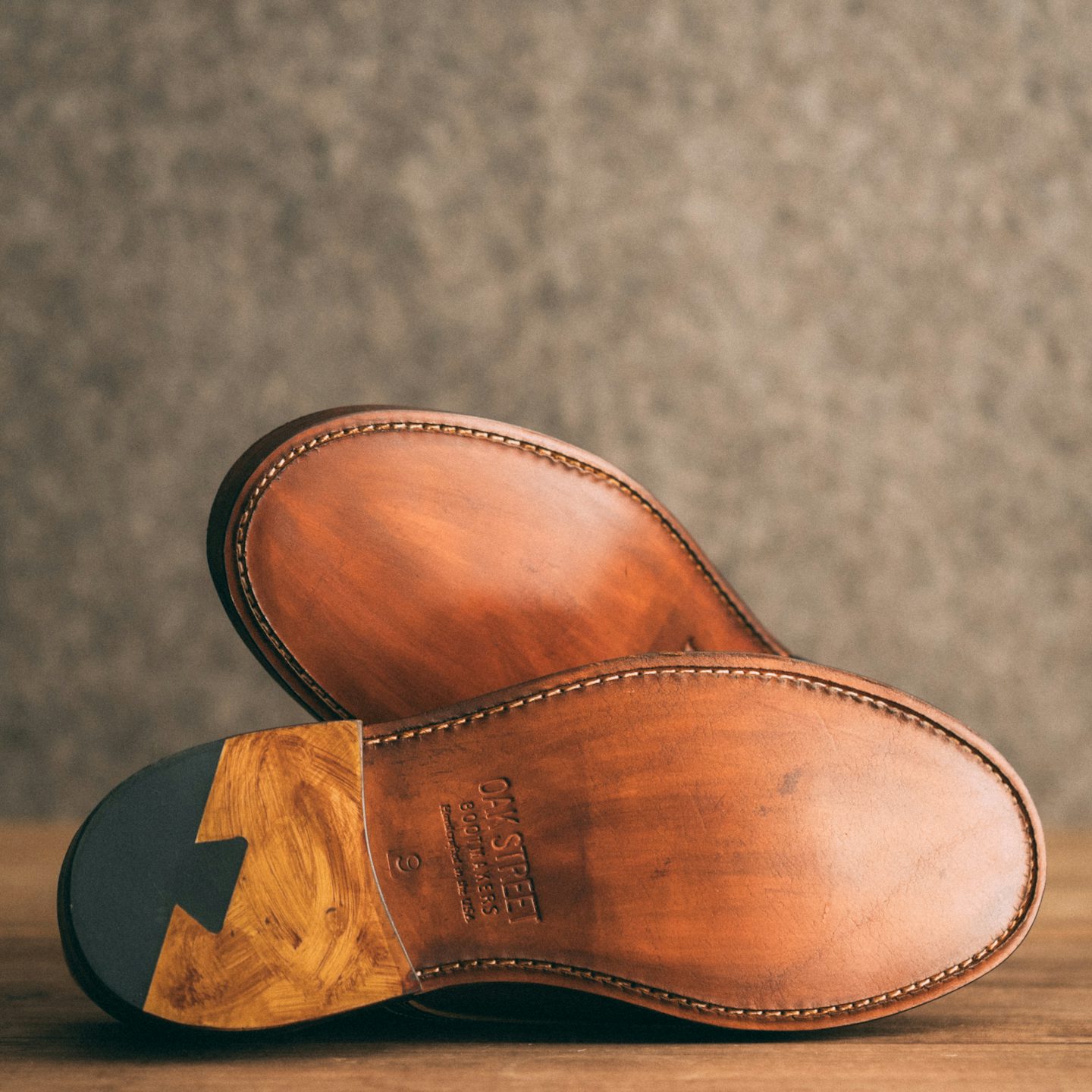 Trench Oxford - Teacore Brown Cypress Leather, Double Leather Sole