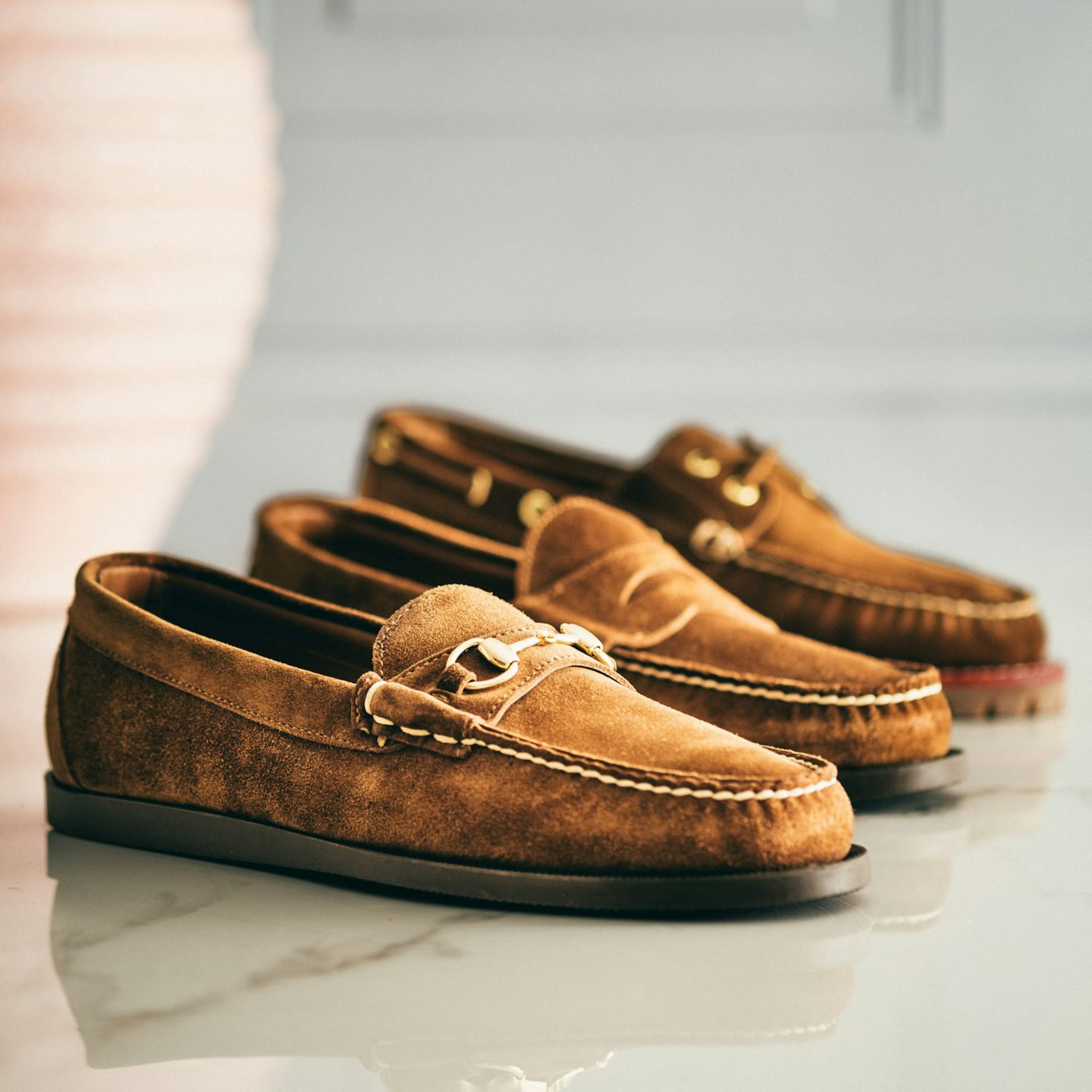 Boat Shoe - CF Stead Snuff Janus Suede, Vibram 132 Montagna Sole