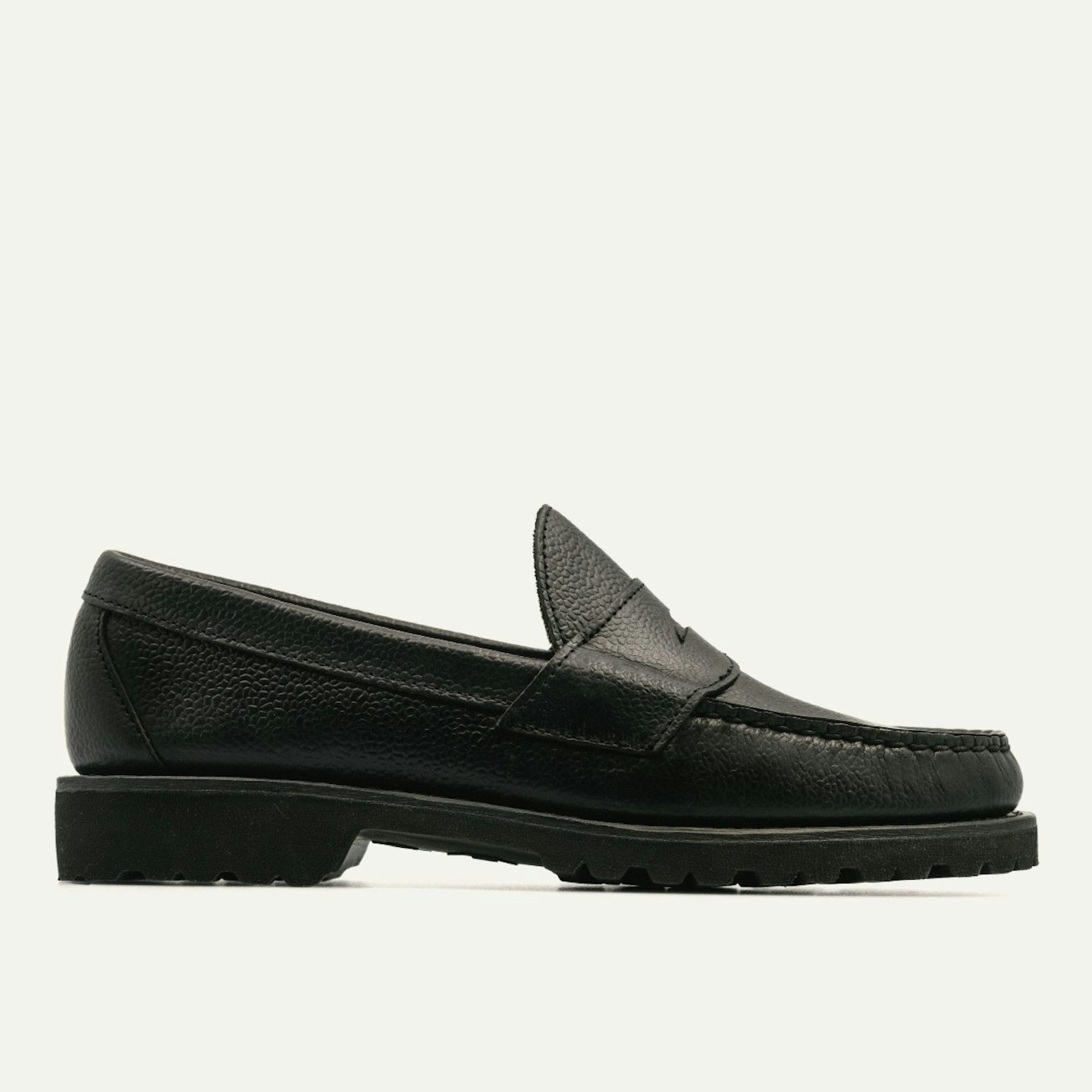 Charged G.B.H ‎– Leather, Bristles,… Lug Bit Moc - Horween Brown Scotch Grain Chromexcel, Vibram 1757