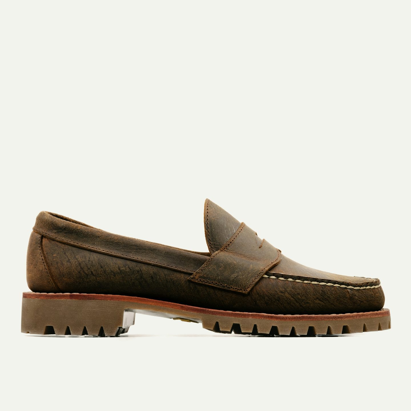 Penny Moc - Gallun Cognac Teton Stag, Oak Street Bootmakers, $0