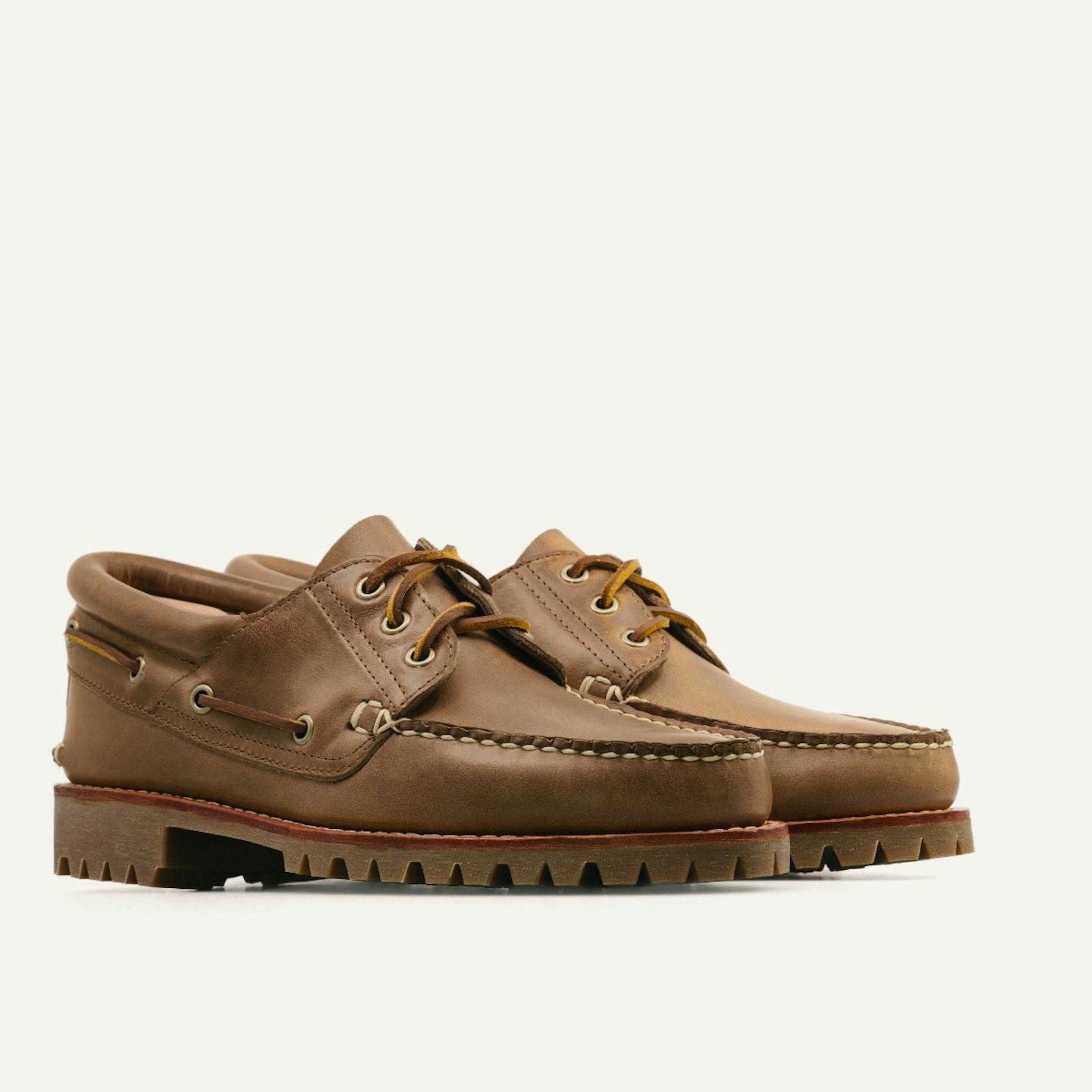 Rowing Oxford - Horween Natural Chromexcel, Vibram 132 Montagna
