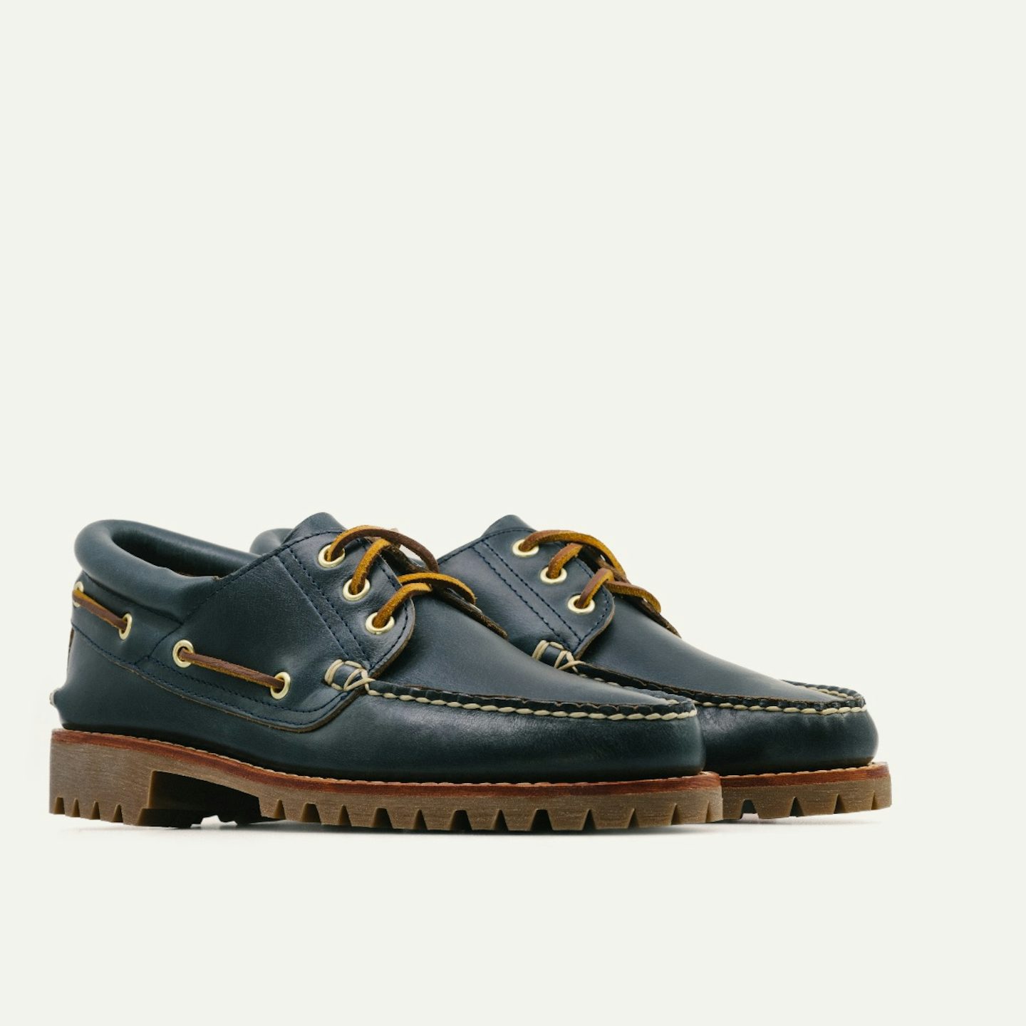 Rowing Oxford - Horween Navy Chromexcel, Vibram 132 Montagna Sole