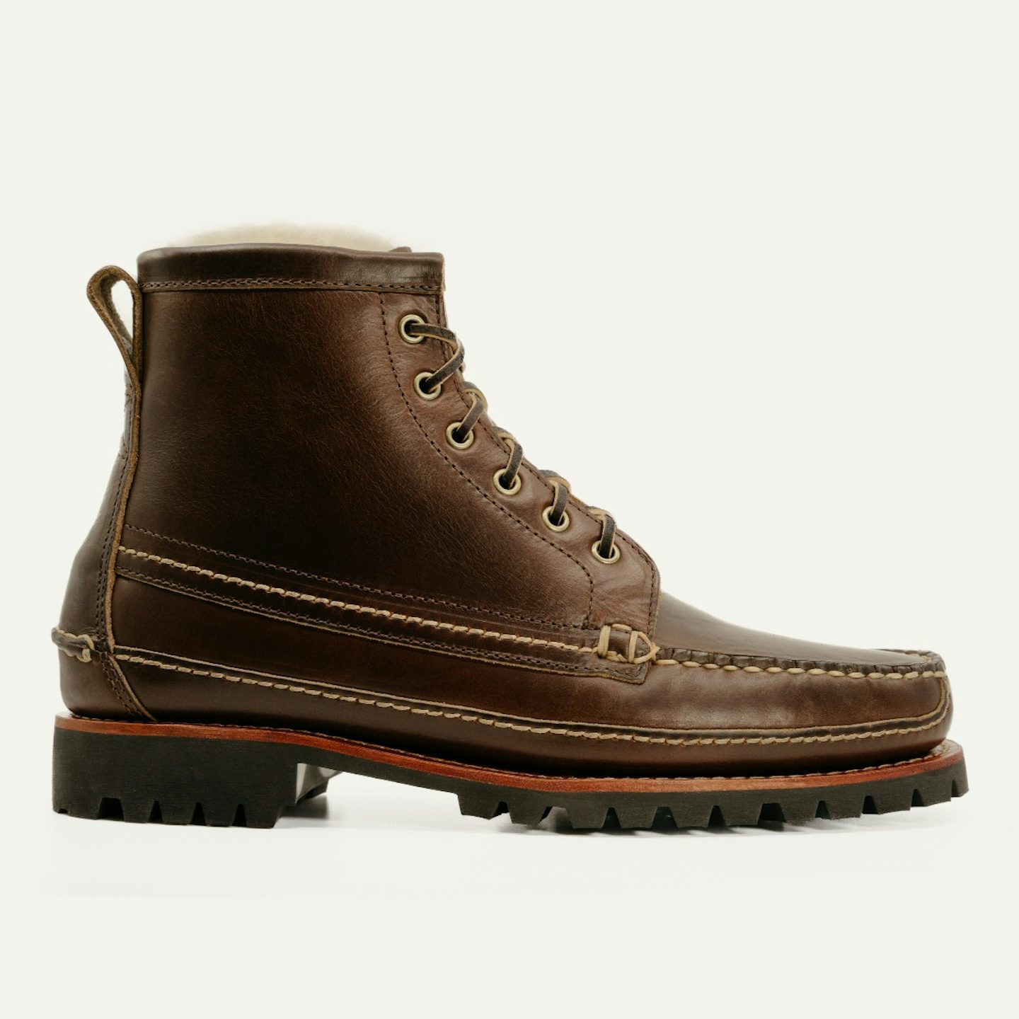 Shearling Camp Boot - Horween Brown Chromexcel, Oak Street Bootmakers, $198