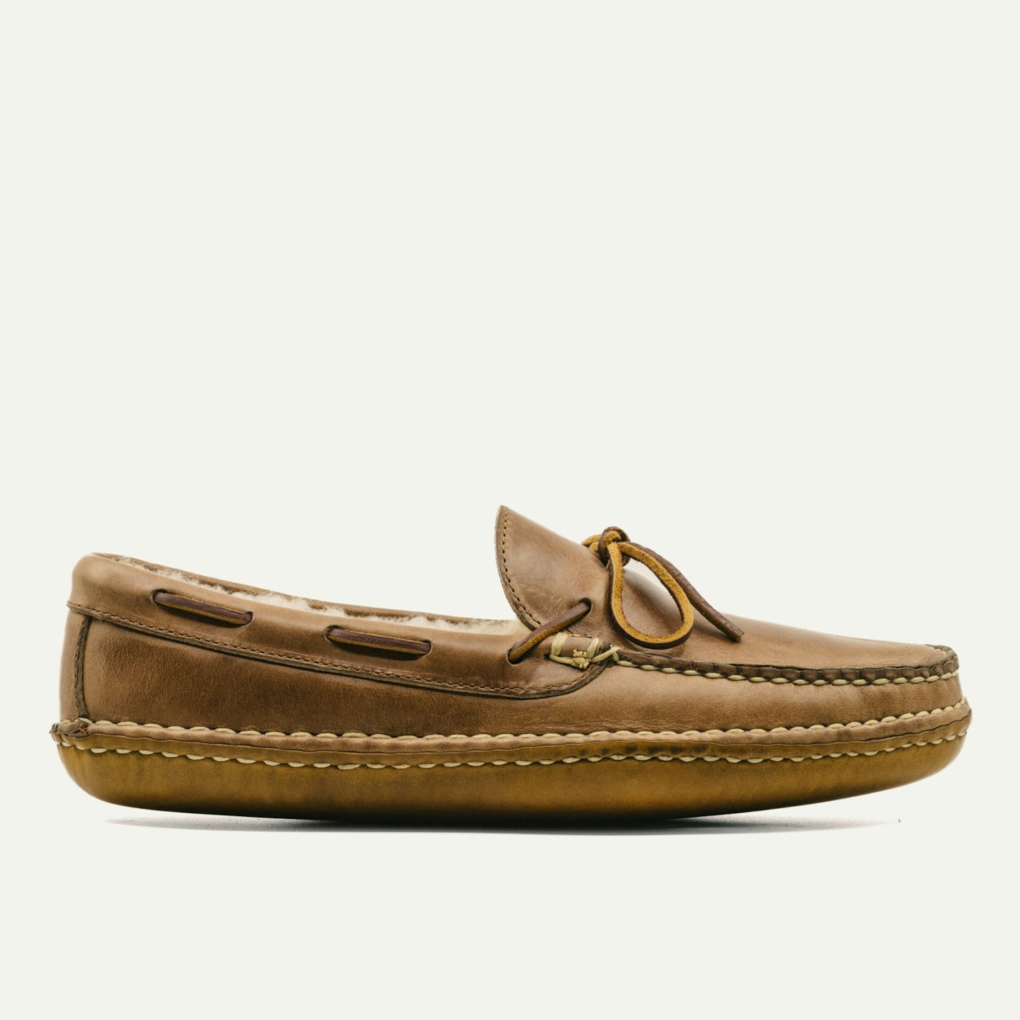 Shearling Woodland Moc - Horween Natural Chromexcel, Oak Street Bootmakers, $214.5