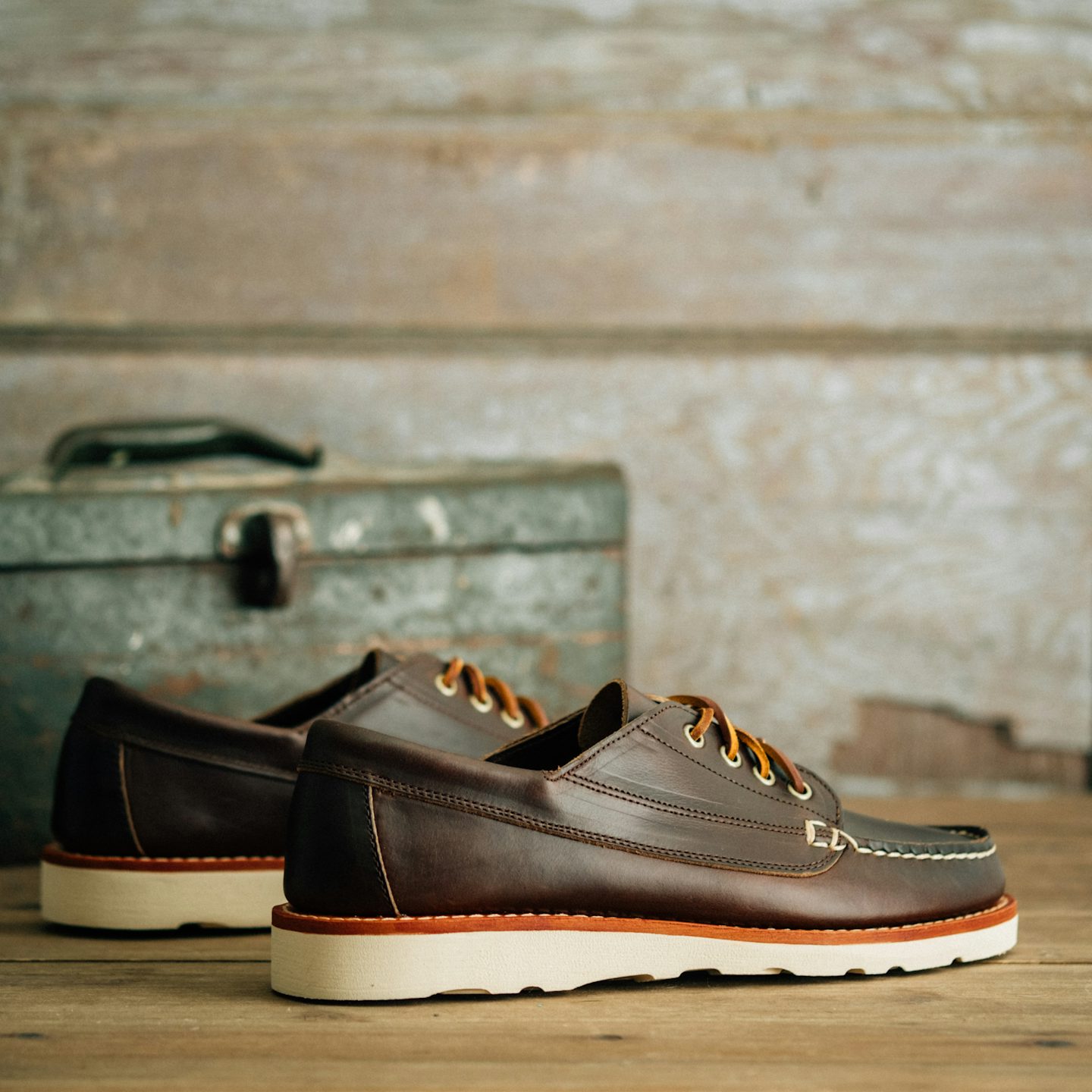 Trail Oxford - Brown Chromexcel, Vibram Christy Sole - Made in USA