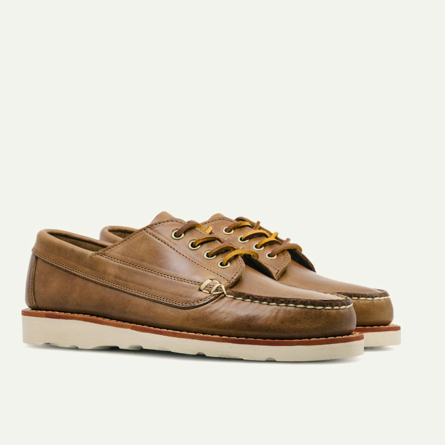 Trail Oxford - Natural Chromexcel, Vibram Christy Sole - Made in