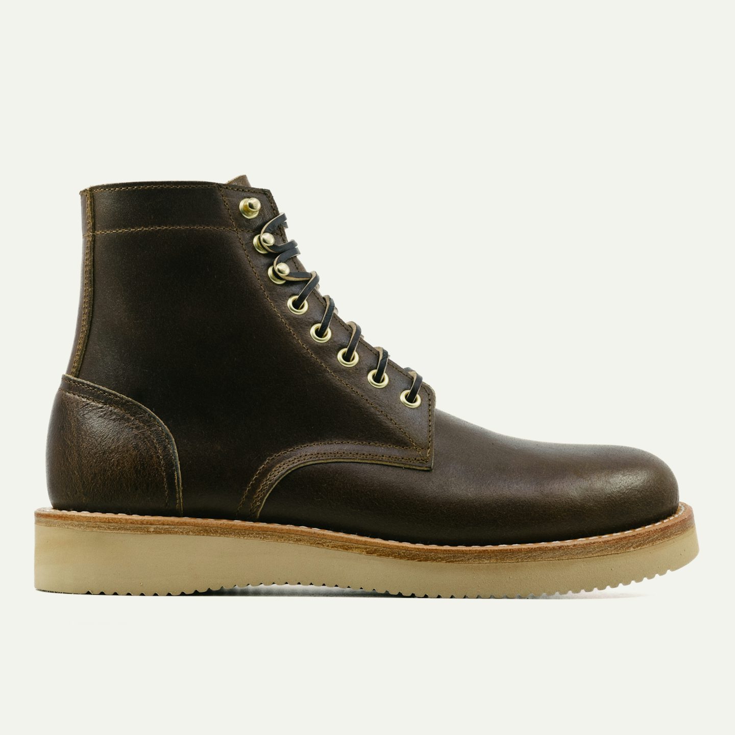 Trench Boot - Horween Cinnamon Waxed Flesh, Oak Street Bootmakers, $390.4