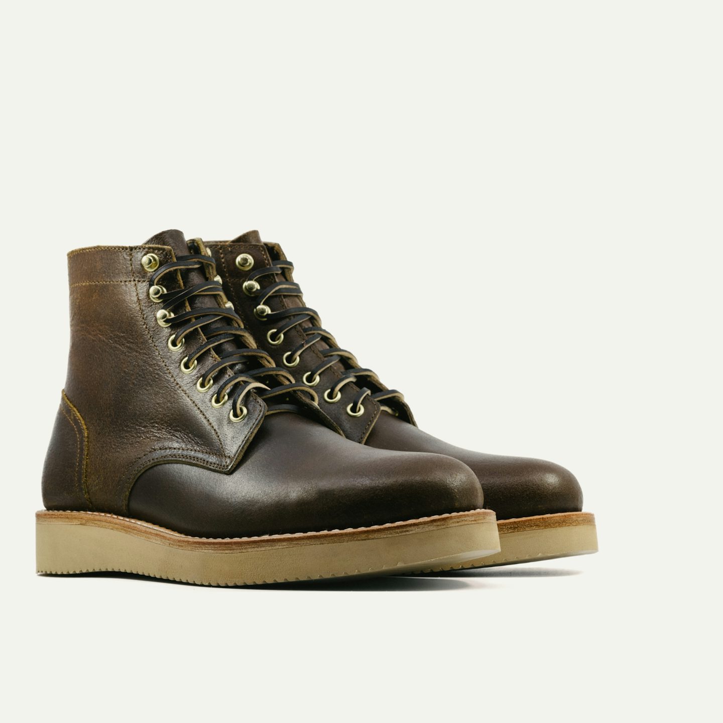 Trench Boot - Horween Cinnamon Waxed Flesh, Vibram 2021 Sole