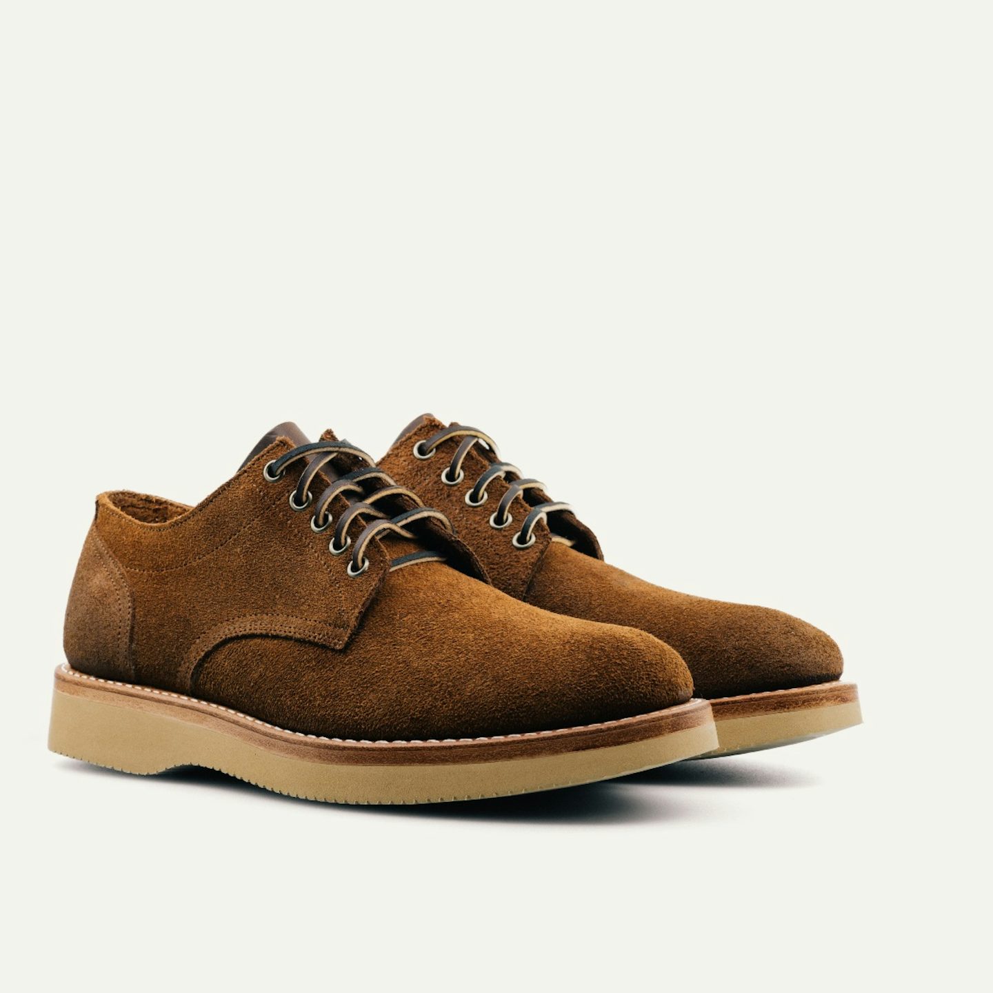 未使用 OAK STREET BOOTSMAKERS Trail Oxford Trail Oxford - Navy Chromexcel, Camp Sole - Made in USA