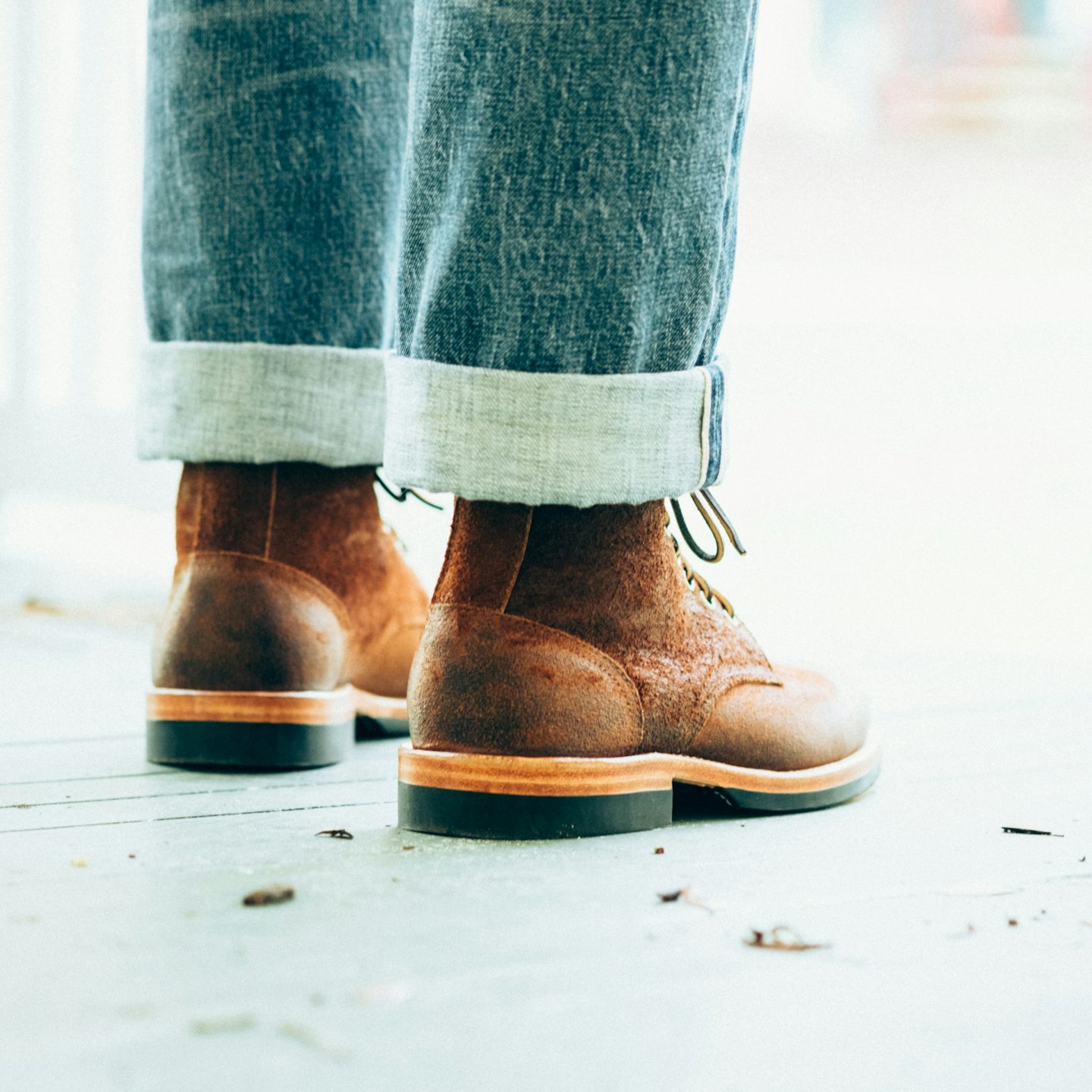 Trench Boot - Trail Crazy Horse Roughout, Vibram 2724 Half-Sole +