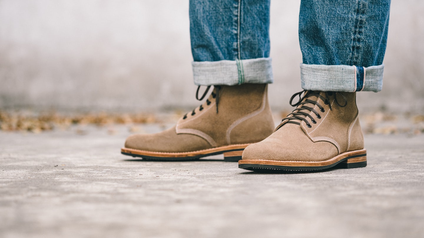 Natural Chromexcel Roughout Field Boot - Detail Image Three